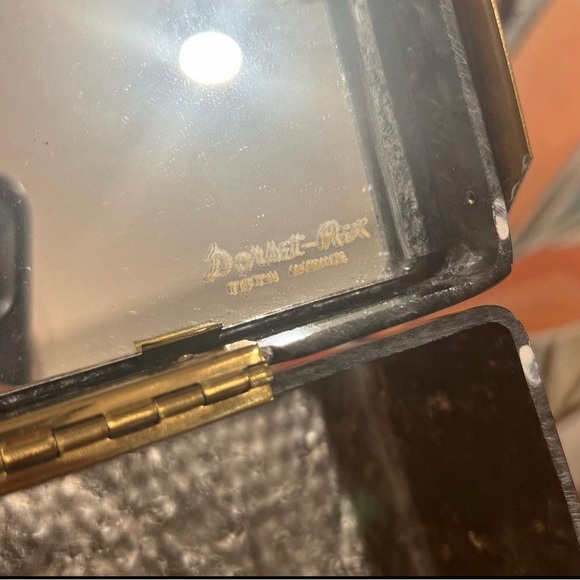 vintage box purse in gunmetal gray lucite - Picture 6 of 8